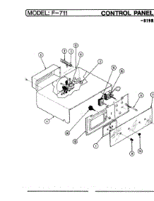 03 - Control Panel (-819R) parts for Hardwick Range EF7-11819R from AppliancePartsPros.com