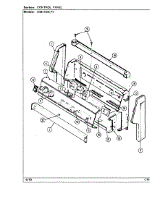 02 - Control Panel parts for Hardwick Range H3674XRW from AppliancePartsPros.com