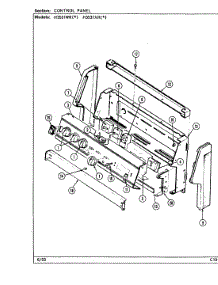 02 - Control Panel parts for Hardwick Range H3531XRA from AppliancePartsPros.com