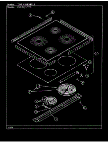 05 - Top Assembly parts for Hardwick Range EG9-71A579W from AppliancePartsPros.com