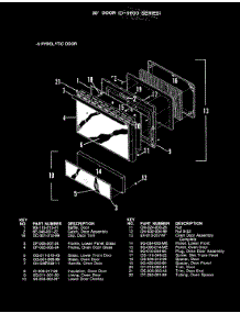04 - Door (-9 Models) parts for Hardwick Range CPD9849KW659A from AppliancePartsPros.com