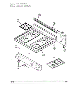 06 - Top Assembly parts for Hardwick Range H3478VRV from AppliancePartsPros.com