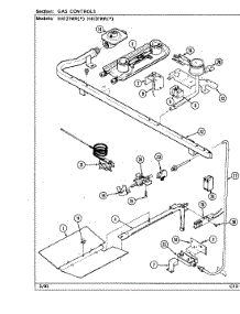 04 - Gas Controls parts for Hardwick Range H4131WRA from AppliancePartsPros.com