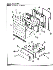 02 - Door / Drawer (H3131xrx, H3231xrx) parts for Hardwick Range H3231XRA from AppliancePartsPros.com