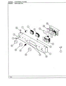 02 - Control Panel (Epf9-81Kx9a) parts for Hardwick Range EPF9-81KS9A from AppliancePartsPros.com