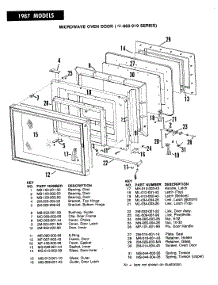 07 - Door (Microwave) parts for Hardwick Range EPD8-69KY919A from AppliancePartsPros.com
