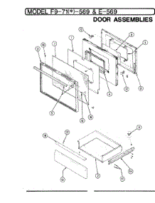 03 - Door / Drawer (-569) parts for Hardwick Range EPF9-71A569A from AppliancePartsPros.com