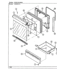 04 - Door / Drawer (H3520spx) parts for Hardwick Range H3520SPA from AppliancePartsPros.com