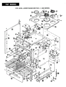 02 - Body parts for Hardwick Range EPD8-69KY919W from AppliancePartsPros.com