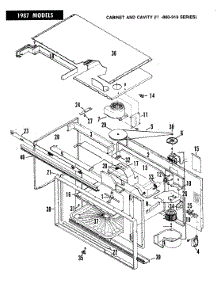 03 - Cavity parts for Hardwick Range EPD8-69KY919W from AppliancePartsPros.com