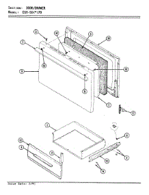 02 - Door / Drawer parts for Hardwick Range EG9-56W79 from AppliancePartsPros.com