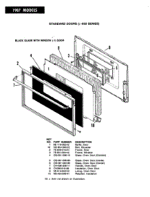 03 - Door (-1 Models) parts for Hardwick Range EKD9-52W439 from AppliancePartsPros.com