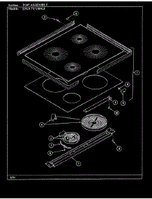 06 - Top Assembly parts for Hardwick Range EPG9-77W589GF from AppliancePartsPros.com