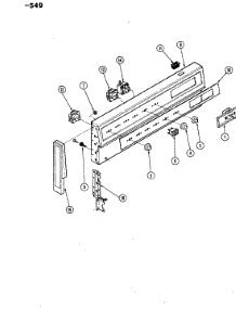 02 - Control Panel parts for Hardwick Range EG971A549 from AppliancePartsPros.com