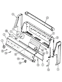 02 - Control Panel parts for Hardwick Range H3878XVB from AppliancePartsPros.com