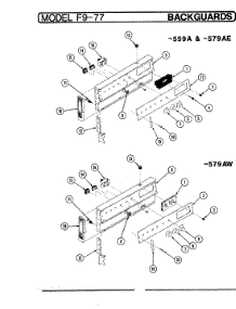 02 - Control Panel parts for Hardwick Range EPF9-77W579AE from AppliancePartsPros.com