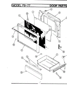 03 - Door parts for Hardwick Range EPF9-77W579AE from AppliancePartsPros.com
