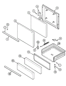 02 - Door / Drawer parts for Hardwick Range 629.70231 from AppliancePartsPros.com