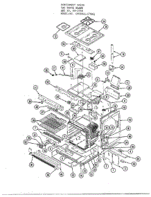 Gas Range Gas Range Body parts for Hardwick Range CPG9841-579AO from AppliancePartsPros.com