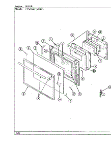 03 - Door parts for Hardwick Range CPM9841W689DG from AppliancePartsPros.com