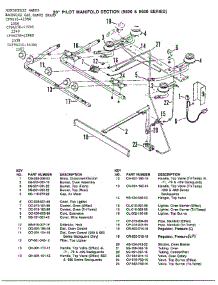 Gas Range 30" Pilot Manifold Section parts for Hardwick Range 2549 from AppliancePartsPros.com