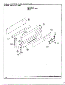 Gas Range Control Panel-Backguard parts for Hardwick Range 2522A from AppliancePartsPros.com