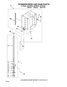 03 - Powerscrew And Ram Parts parts for Maytag Compactor JQTC507B0 from AppliancePartsPros.com
