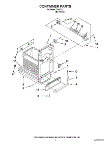 04 - Container Parts parts for Jenn-Air Compactor TC607X2 from AppliancePartsPros.com