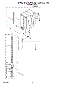 03 - Powerscrew And Ram Parts parts for Jenn-Air Compactor TC507S0 from AppliancePartsPros.com