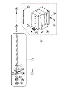05 - Powerscrew & Ram Assembly parts for Jenn-Air Compactor TC507W from AppliancePartsPros.com