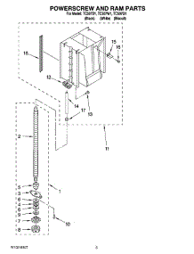 03 - Powerscrew And Ram Parts parts for Maytag Compactor TC507B1 from AppliancePartsPros.com