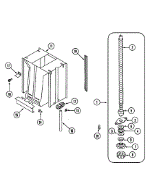10 - Powerscrew & Ram parts for Jenn-Air Compactor TC407W from AppliancePartsPros.com