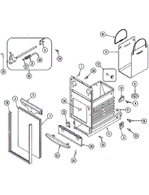 05 - Container Body (Series 2-5) parts for Jenn-Air Compactor TC407W from AppliancePartsPros.com