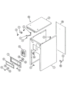 03 - Cabinet & Control Panel (Series 5) parts for Jenn-Air Compactor TC407W from AppliancePartsPros.com