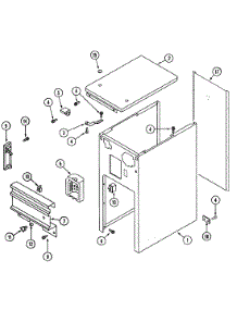 02 - Cabinet & Control Panel (Series 3-4) parts for Jenn-Air Compactor TC407W from AppliancePartsPros.com