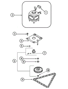 03 - Motor & Drive parts for Jenn-Air Compactor TC507Q from AppliancePartsPros.com