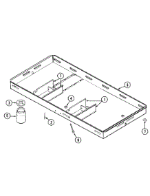 02 - Burner Box Assy. parts for Jenn-Air Cooktop CVE4370W from AppliancePartsPros.com