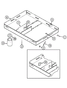 02 - Burner Box Assy. parts for Jenn-Air Cooktop CVE4270S-C from AppliancePartsPros.com
