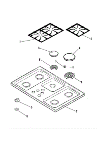 Top Assembly parts for Jenn-Air Cooktop JGC1536ADB from AppliancePartsPros.com