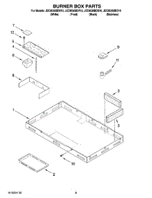 02 - Burner Box Parts parts for Maytag Cooktop JEC8536BDS10 from AppliancePartsPros.com