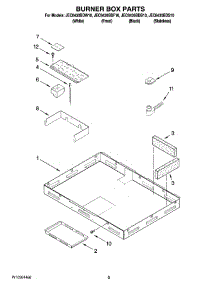 02 - Burner Box Parts parts for Maytag Cooktop JEC8430BDB10 from AppliancePartsPros.com