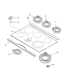 03 - Top Assembly parts for Jenn-Air Cooktop JEC9530BDB from AppliancePartsPros.com