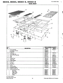 02 - Body parts for Jenn-Air Cooktop 88353-8 from AppliancePartsPros.com