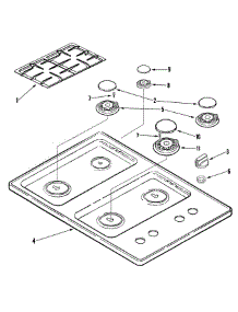 Top Assembly parts for Jenn-Air Cooktop JGC1430ADW from AppliancePartsPros.com