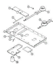 02 - Body parts for Jenn-Air Cooktop CVG4380PK from AppliancePartsPros.com