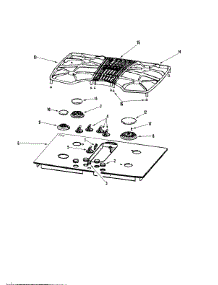 04 - Top Assembly parts for Jenn-Air Cooktop JGD8430ADN from AppliancePartsPros.com