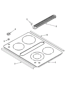 04 - Top Assembly parts for Jenn-Air Cooktop JED8430BDB from AppliancePartsPros.com