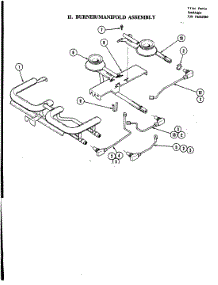 02 - Burner Assembly parts for Jenn-Air Cooktop CG200L from AppliancePartsPros.com