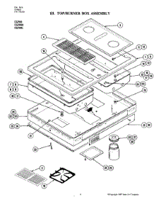 04 - Top Assembly parts for Jenn-Air Cooktop CG200L from AppliancePartsPros.com