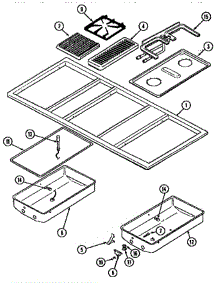 Top Assembly parts for Jenn-Air Cooktop CVG4380PD from AppliancePartsPros.com